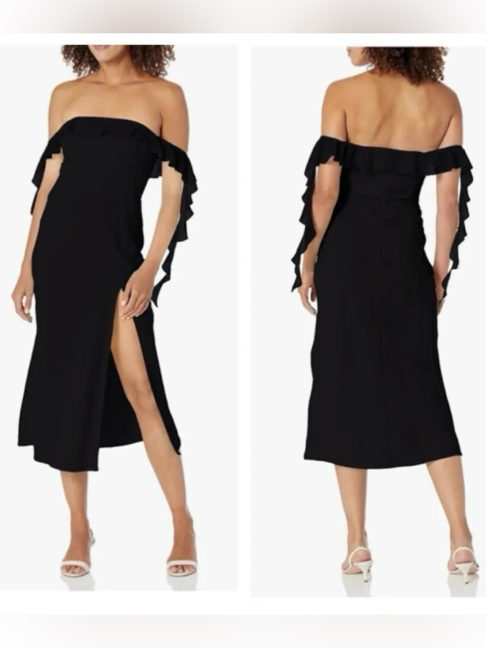 Amanda Uprichard Copellia Off-Shoulder Midi Dress XL NWT